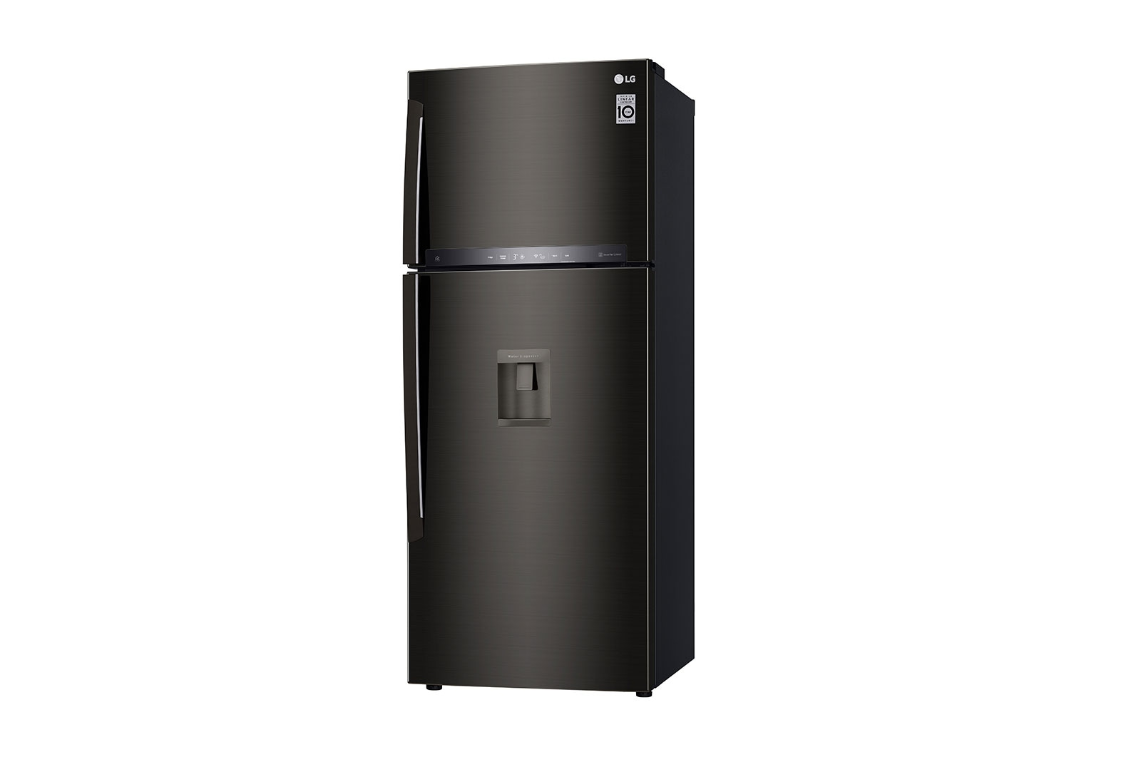 LG Refrigeradora Top Freezer 424L con DoorCooling, HygieneFresh+ y conectividad Wi-Fi, negra, LT44AGD