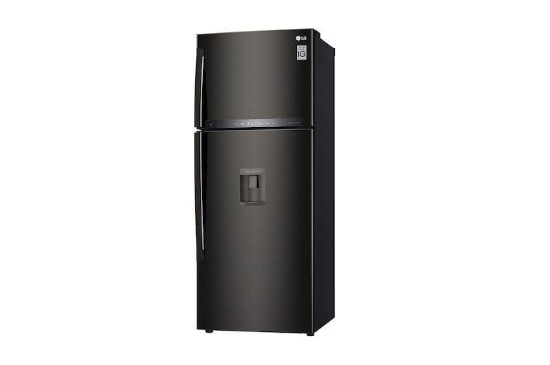 LG Refrigeradora Top Freezer 424L con DoorCooling, HygieneFresh+ y conectividad Wi-Fi, negra, LT44AGD