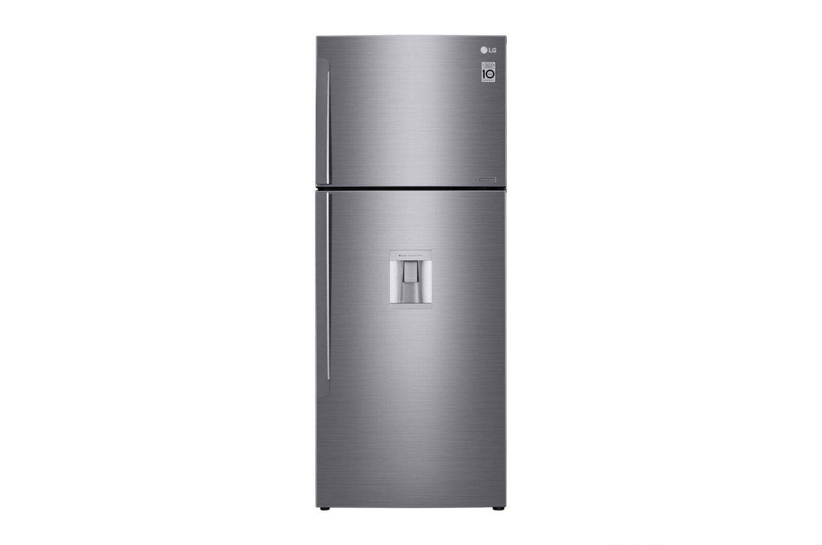 Vista frontal de Refrigeradora Top Freezer 438L con DoorCooling, Múltiple Flujo de aire y diagnóstico inteligente LT44WGP