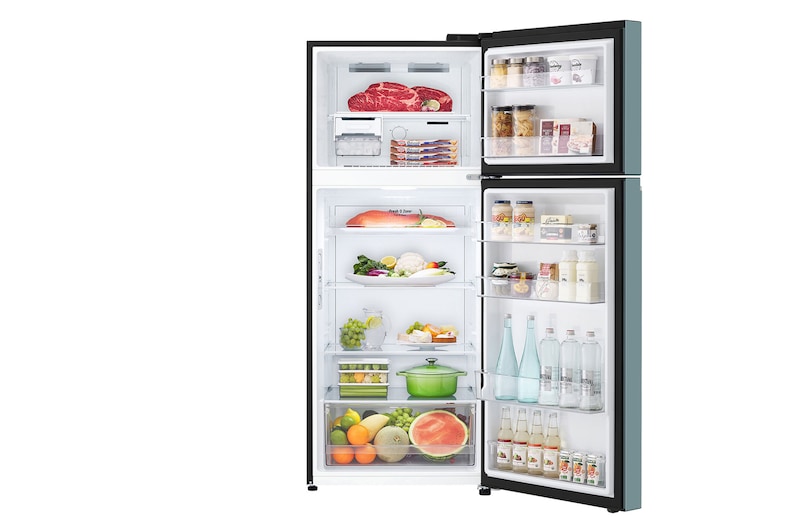 front open view with food stored