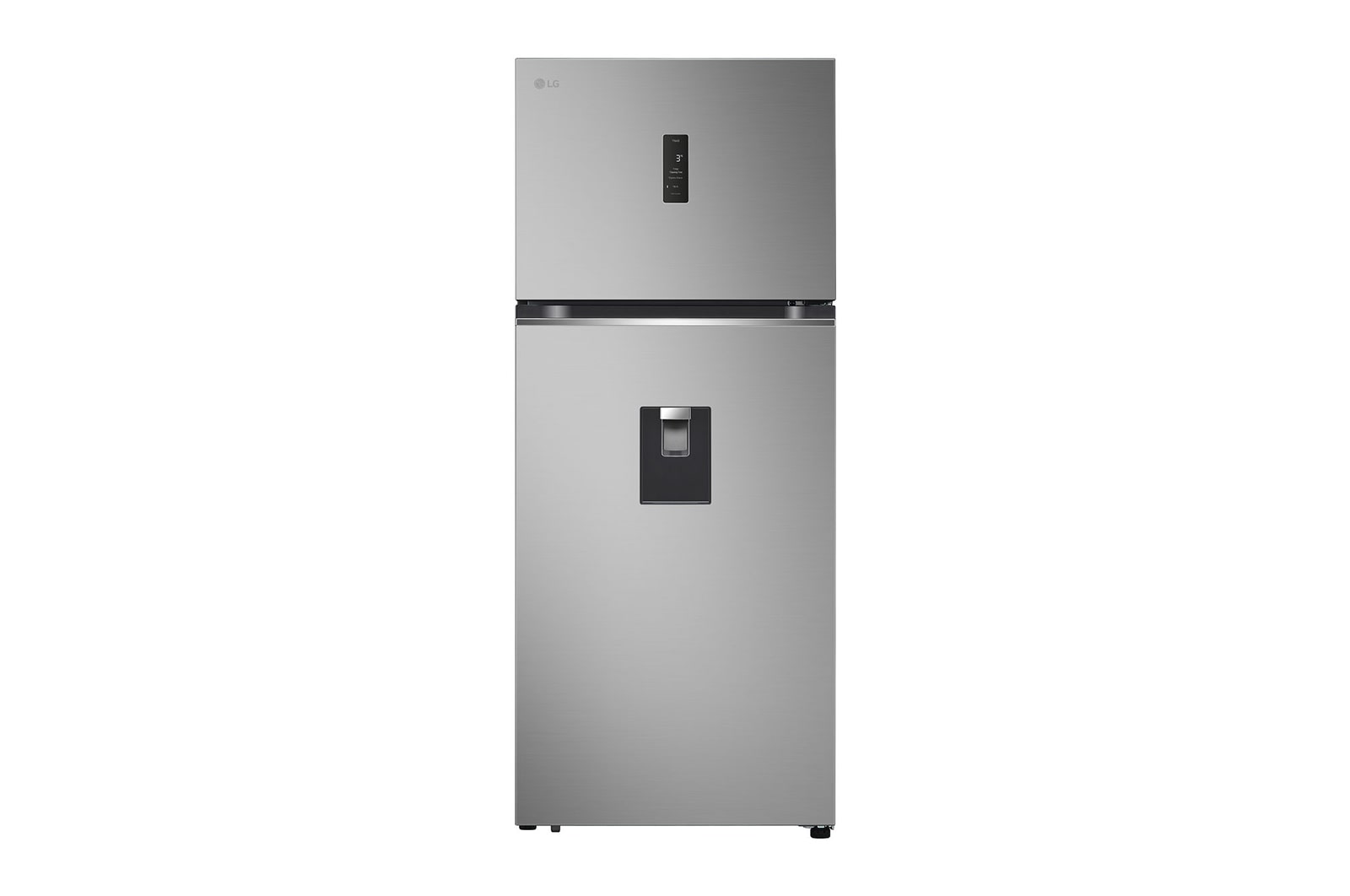 Vista frontal de Refrigeradora LG Top Freezer 374L con Door Cooling, Cleaning Time y ThinQ VT38SPYC