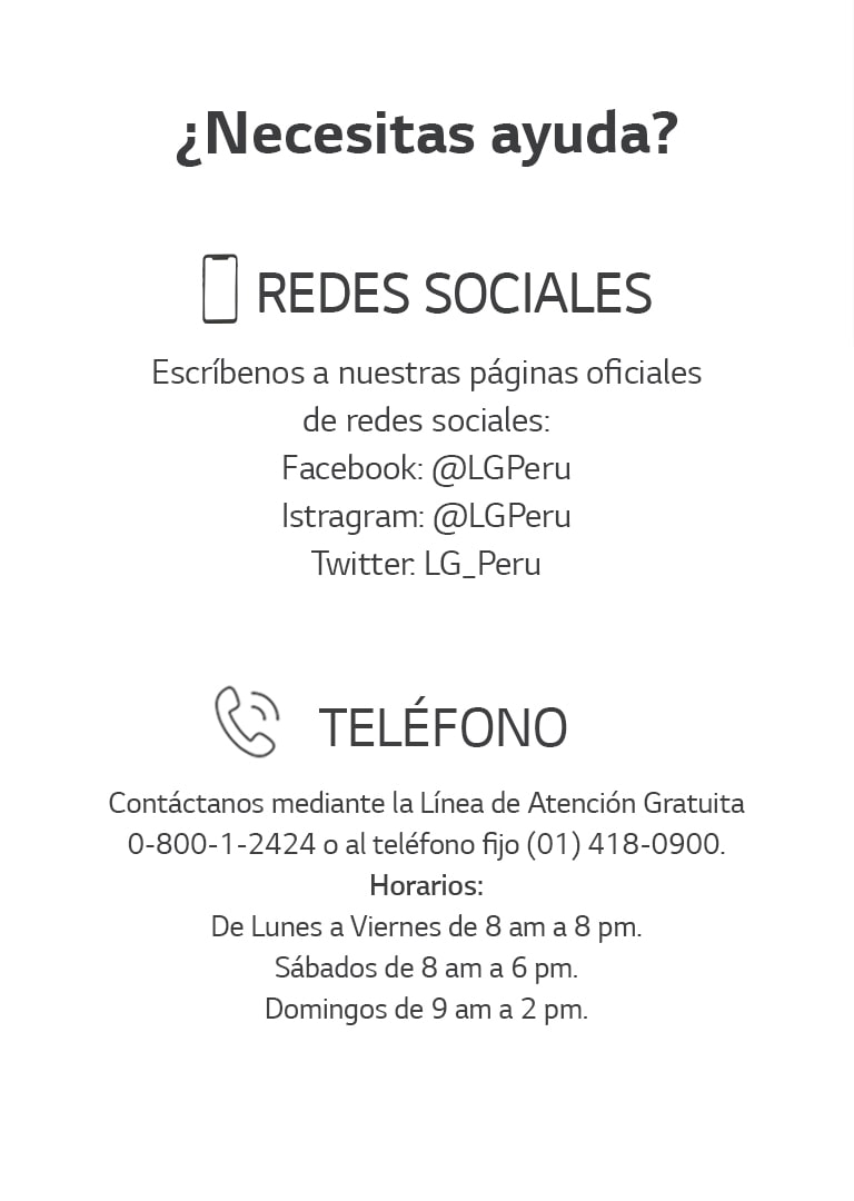 Horarios de atención al cliente