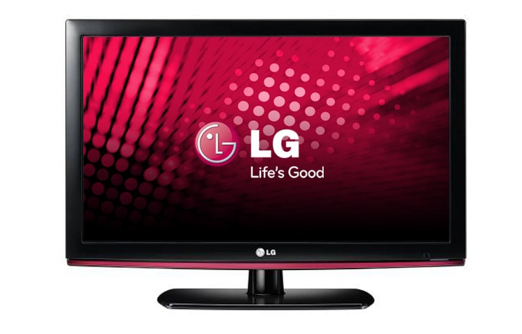 Vista frontal de Full HD 1366 x 768p, 4 entradas de HDMI, Diseño elegante 26LD330