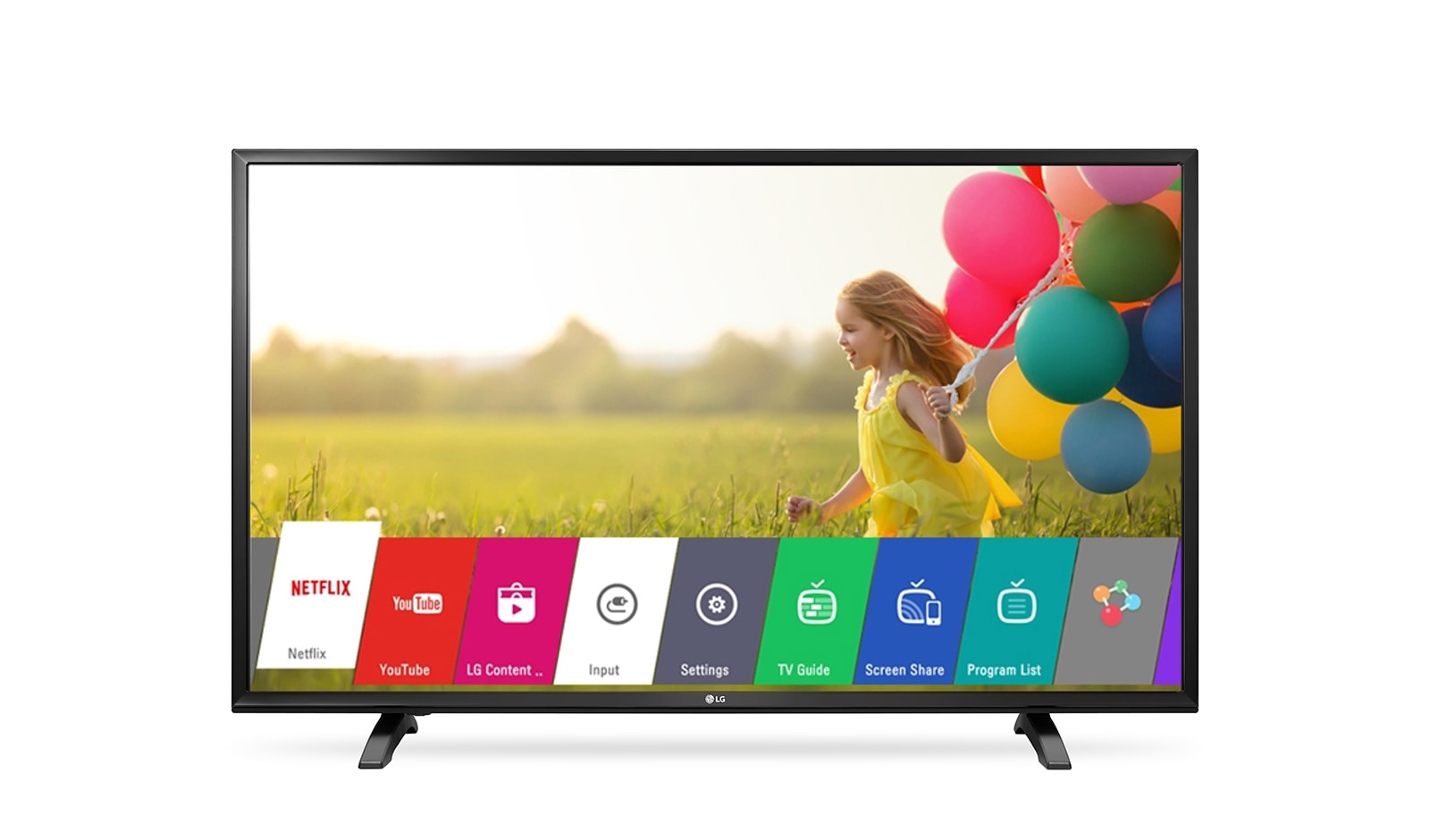 Vista frontal de LG FULL HD TV 32LH500B