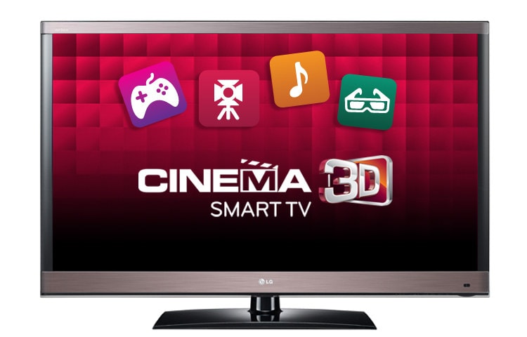 Vista frontal de 32&#34; Cinema 3D TV con Smart TV 32LW5700