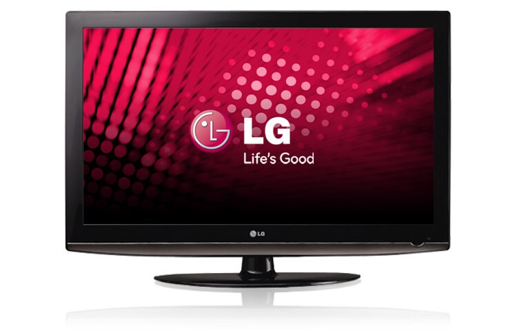 Vista frontal de Televisor LCD con una resolución Full HD 1,920 x 1,080P 42LG50FR