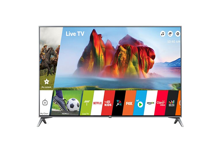 Vista frontal de SUPER UHD 4K 49&#34; Smart webOS 3.5 49UJ7500