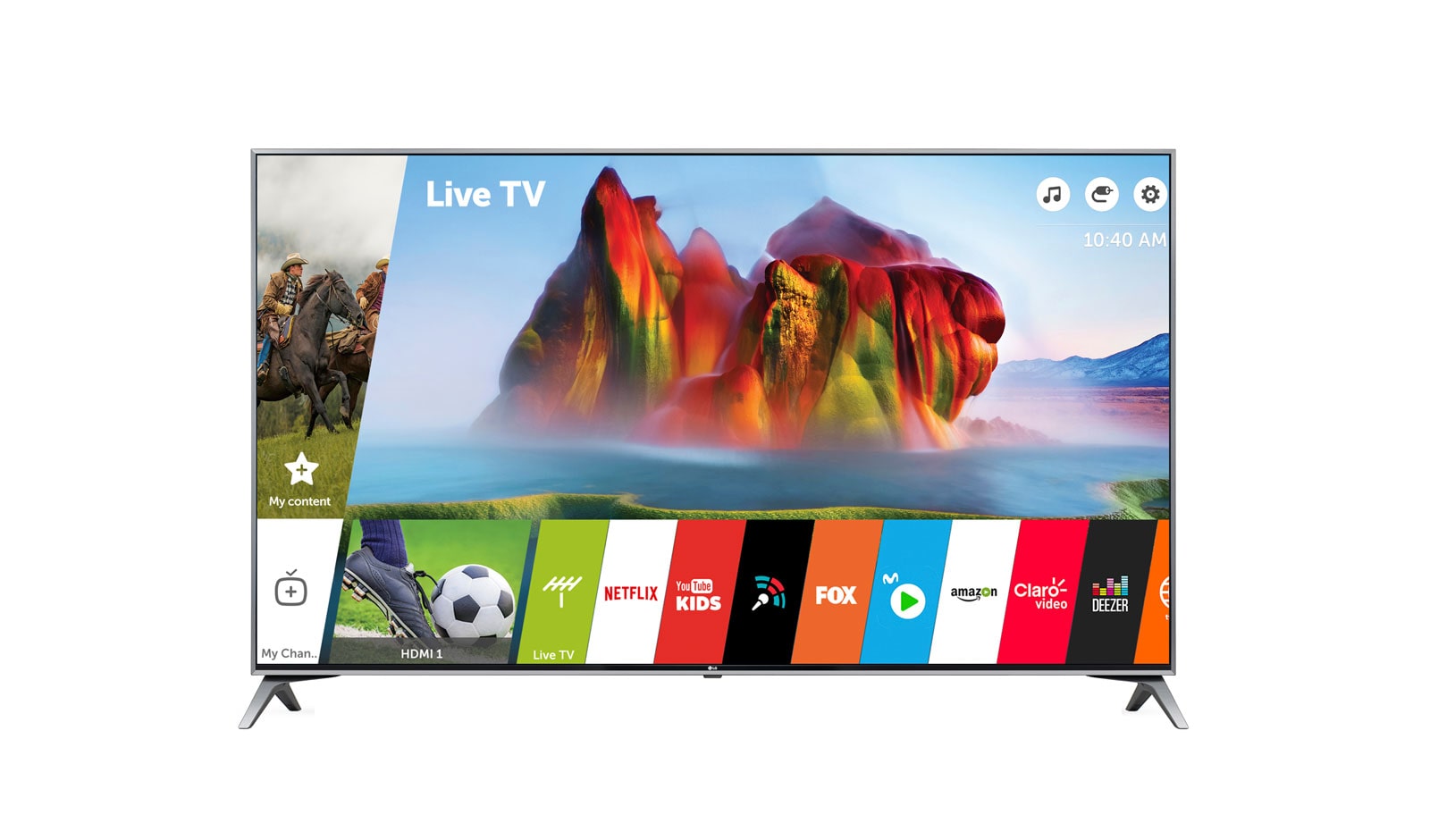 Vista frontal de SUPER UHD 4K 49&#34; Smart webOS 3.5 49UJ7500