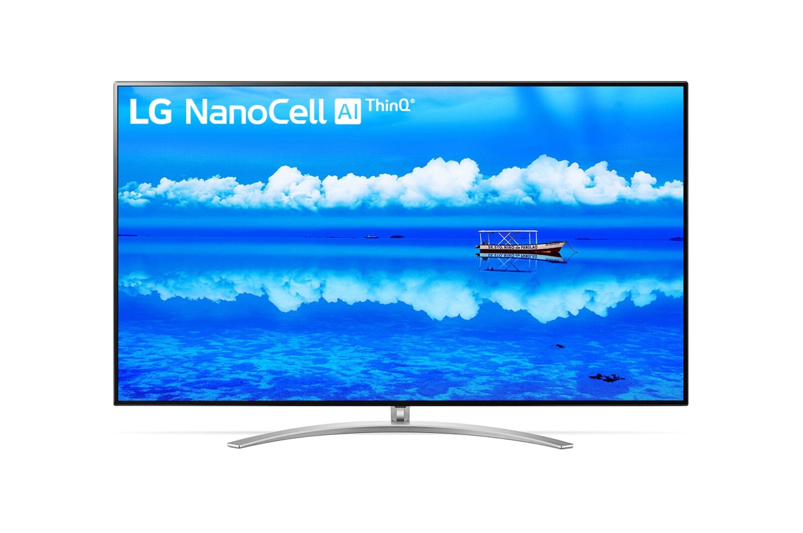 Vista frontal de LG NanoCell SM9500 65&#34; 4K Smart TV con AI (Inteligencia Artificial),Procesador Inteligente α7 generación 3, Dolby Atmos, Magic Remote 65SM9500PSA