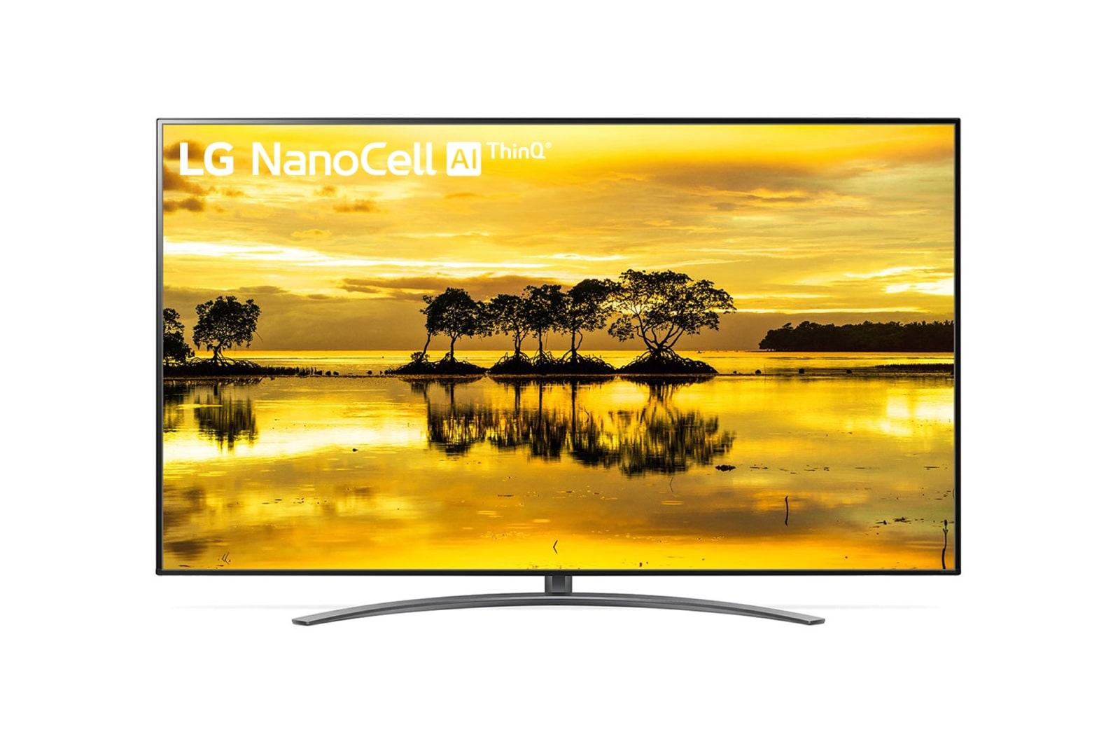 Vista frontal de LG NanoCell SM9070 86&#34; 4K Smart TV con AI (Inteligencia Artificial),Procesador Inteligente α7 generación 3, Dolby Atmos, Magic Remote 86SM9070PSA