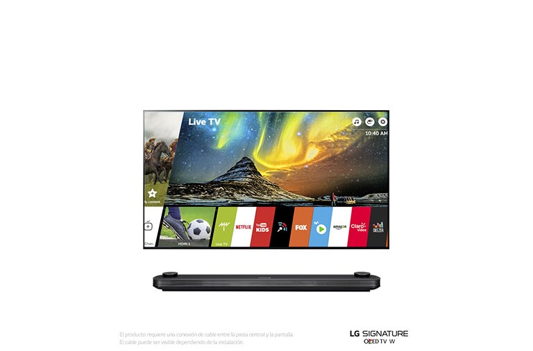 Vista frontal de OLED 4K 65&#34; Smart webOS 3.5 OLED65W7P
