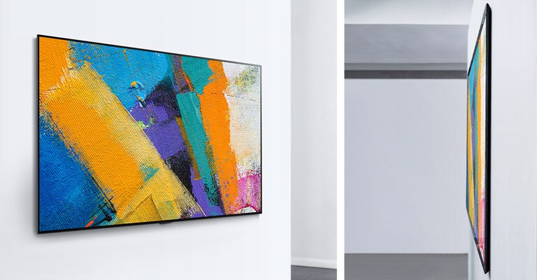 Dos TV LG Gallery Design que muestran obras de arte