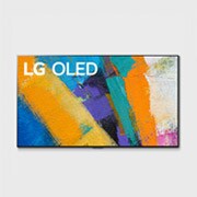 Vista frontal de LG OLED TV 77'' GX 4K con ThinQ AI (Inteligencia Artificial), 4K Procesador Inteligente α9 generación 3, Dolby Atmos, Magic Remote, Diseño Galería OLED77GXPSA