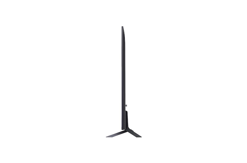 Side view of LG QNED TV, QNED85