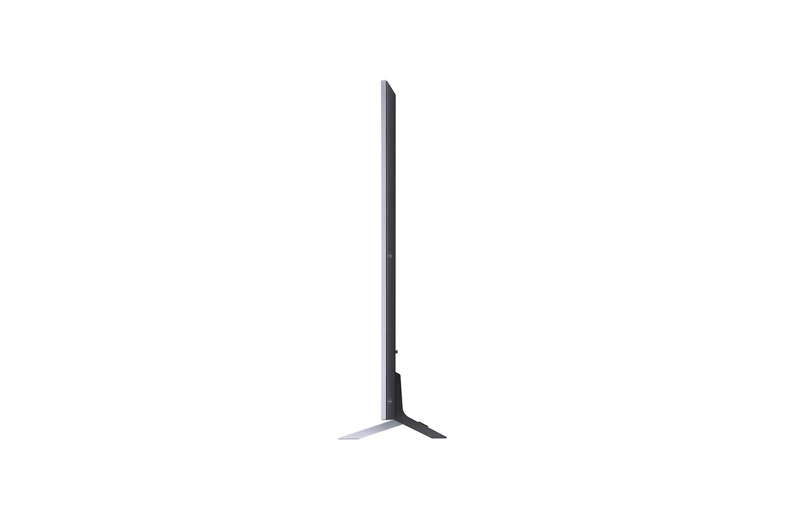 Vista lateral del LG QNED TV, QNED90