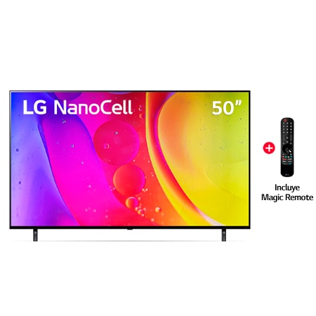 LG LG NanoCell 50'' NANO80 4K Smart TV con ThinQ AI (Inteligencia  Artificial), Procesador α5 AI