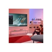 LG NanoCell 55'' NANO80 4K Smart TV con ThinQ AI (Inteligencia Artificial), 4K Procesador Inteligente α5 generación 5, 55NANO80SQA