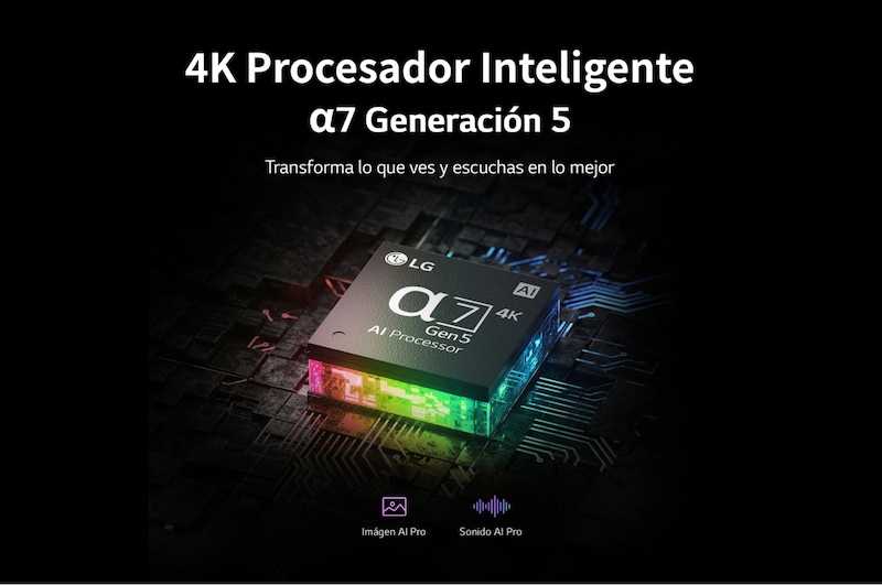 LG QNED Mini LED 55'' QNED85 4K Smart TV con ThinQ AI (Inteligencia Artificial), 4K Procesador Inteligente α7 generación 5, 55QNED85SQA