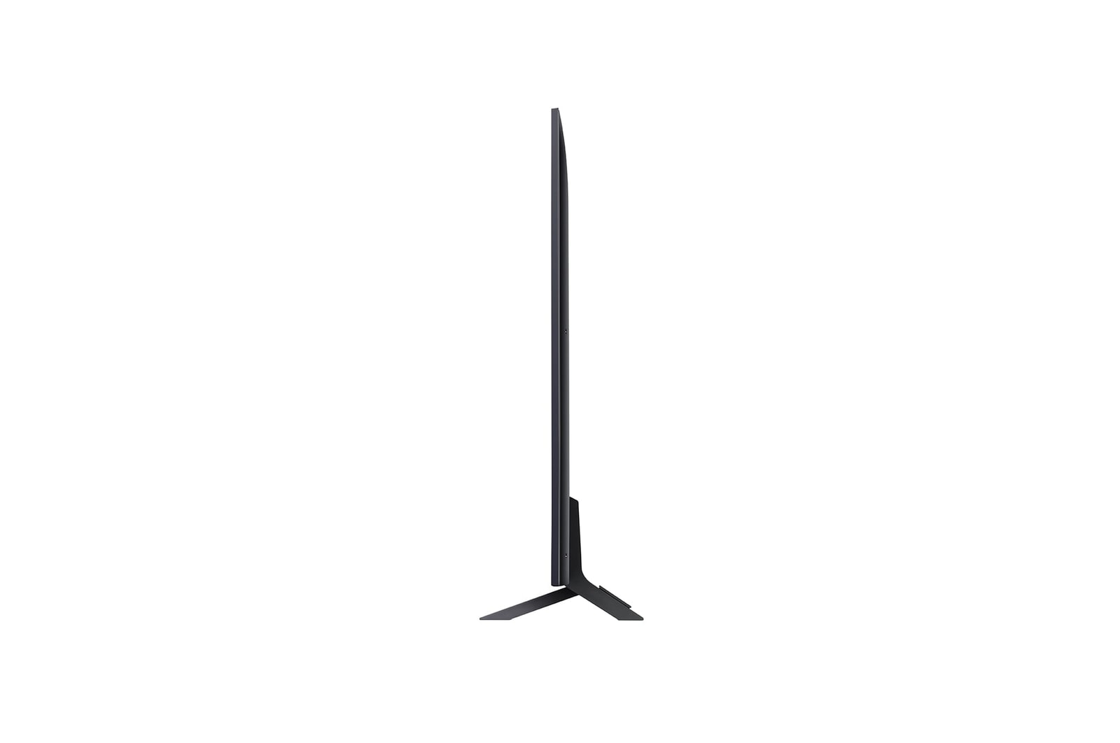 Vista lateral del TV LG UHD, UT90