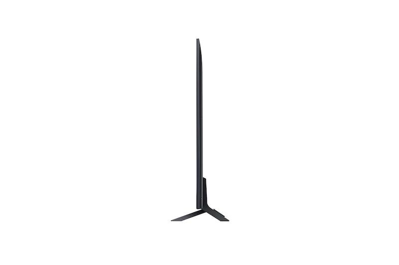 Vista lateral del TV LG UHD, UT90
