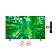 LG UHD ThinQ AI 60'' UQ8050 4K Smart TV, 4K Procesador Inteligente α5 generación 5, Magic Remote, 60UQ8050PSB