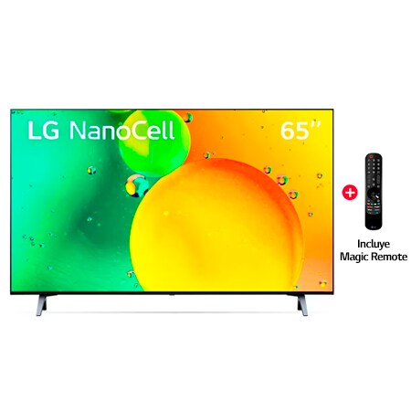 LG NanoCell 65'' NANO75 4K Smart TV con ThinQ AI (Inteligencia