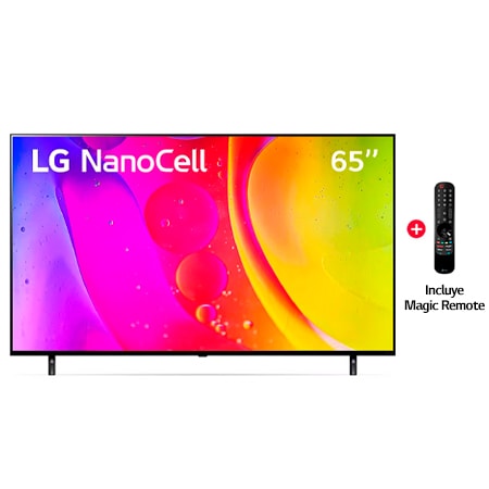 LG NanoCell 65'' NANO80 4K Smart TV con ThinQ AI (Inteligencia