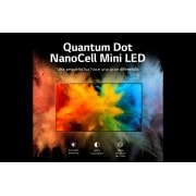 LG QNED Mini LED 65'' QNED85 4K Smart TV con ThinQ AI (Inteligencia Artificial), 4K Procesador Inteligente α7 generación 5, 65QNED85SQA