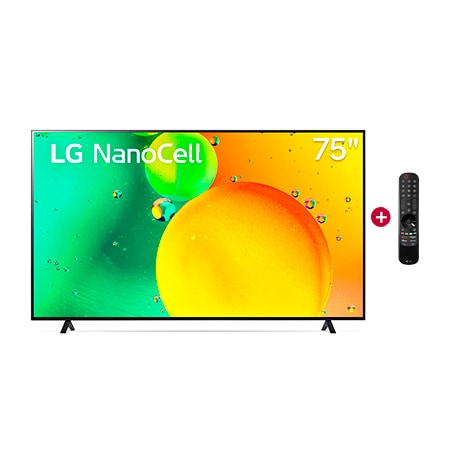 LG LG NanoCell 75'' NANO75 4K Smart TV con ThinQ AI (Inteligencia  Artificial), α5 AI Processor