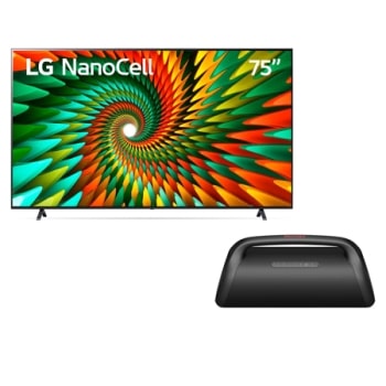 LG NanoCell 75 NANO77 4K Smart TV con ThinQ AI (Inteligencia Artificial),  4K Procesador Inteligente α5 generación 6 (2023) - 75NANO77SRA