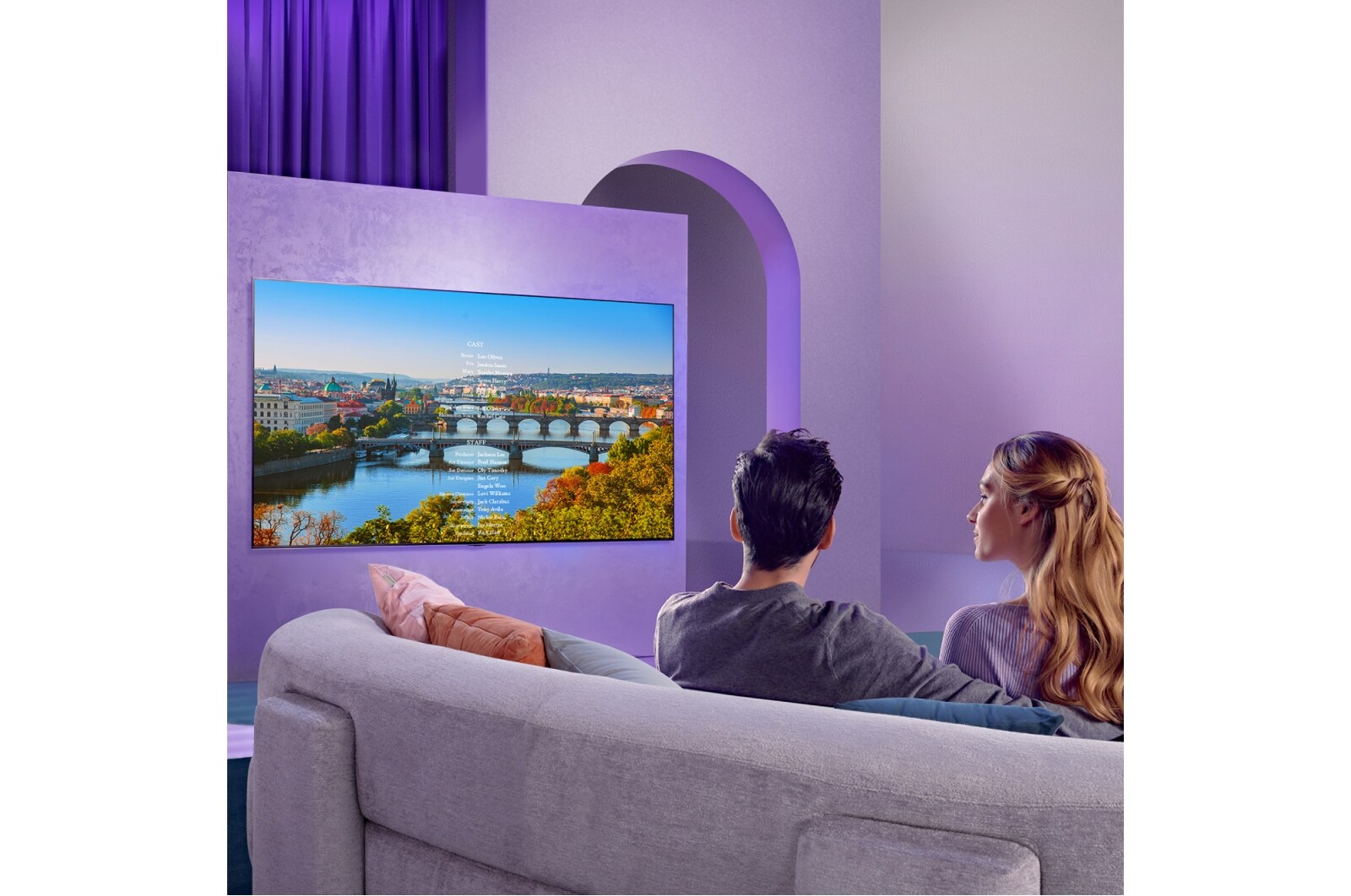 LG QNED 75'' QNED80 4K Smart TV con ThinQ AI (Inteligencia Artificial), 4K Procesador Inteligente α7 generación 5, 75QNED80SQA