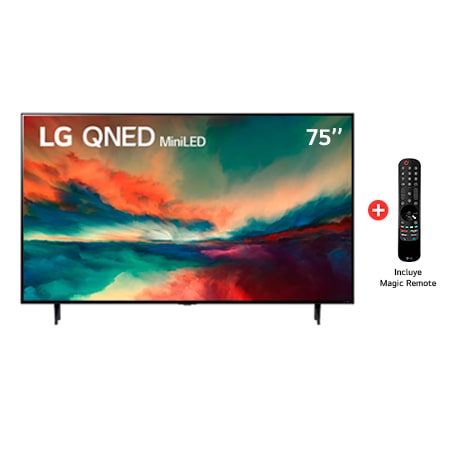 LG QNED Mini Led 75 QNED85 4K Smart TV con ThinQ AI (Inteligencia  Artificial), 4K Procesador Inteligente α7 generación 6 (2023) - 75QNED85SRA