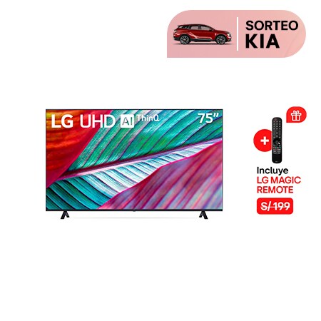 LG UHD 75" UR8750 4K Smart TV con ThinQ AI (Inteligencia Artificial ...