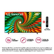 Pantalla LG NanoCell 86'' NANO77 4K SMART TV con ThinQ AI