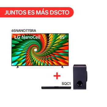 NANO 4K Smart TV & Barra de sonido LG SQC1 Bundle