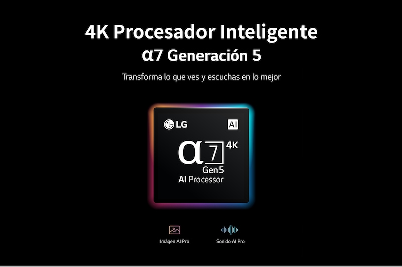 LG OLED 48'' A2 4K Smart TV con ThinQ AI (Inteligencia Artificial), 4K Procesador Inteligente α7 generación 5, OLED48A2PSA