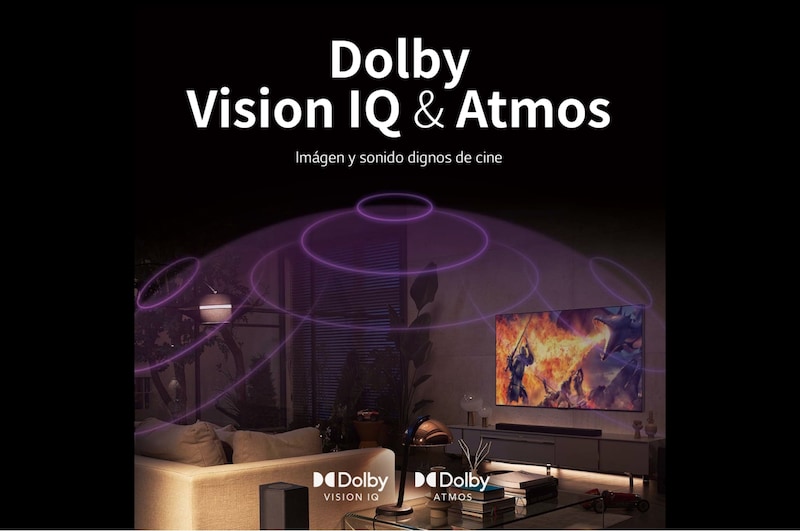 LG OLED 55'' A2 4K Smart TV con ThinQ AI (Inteligencia Artificial), 4K Procesador Inteligente α7 generación 5, OLED55A2PSA