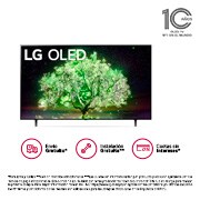 LG OLED 65'' A1 4K Smart TV con ThinQ AI (Inteligencia Artificial), 4K Procesador Inteligente α7 generación 4, OLED65A1PSA