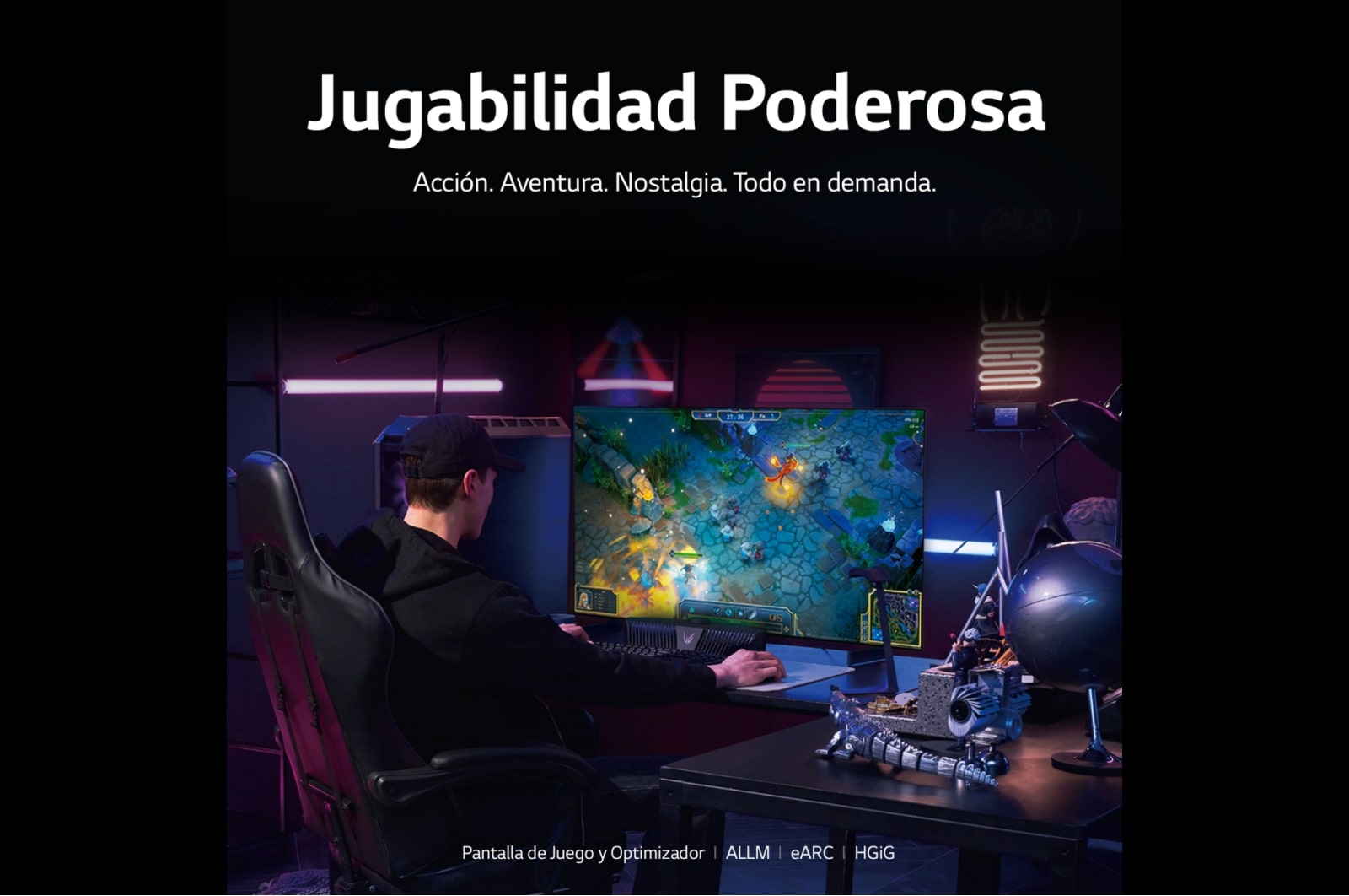 LG OLED 65'' A2 4K Smart TV con ThinQ AI (Inteligencia Artificial), 4K Procesador Inteligente α7 generación 5, OLED65A2PSA