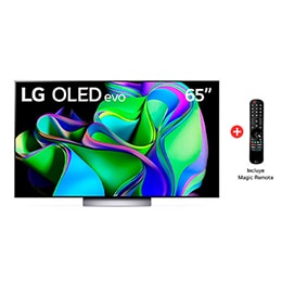  LG OLED evo 65" C3 4K Smart TV con ThinQ AI (Inteligencia Artificial), 4K Procesador Inteligente α9 generación 6 (2023)