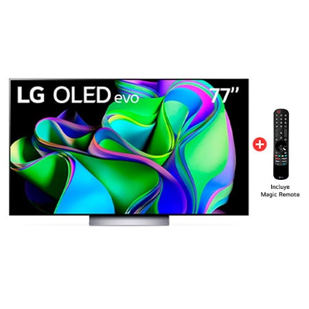 LG OLED evo 77 C3 4K Smart TV con ThinQ AI (Inteligencia Artificial), 4K  Procesador Inteligente α9 generación 6 (2023) - OLED77C3PSA