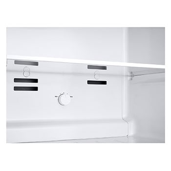 Handle view of 217L Top Freezer Refrigerator Essence Matte Black with LinearCooling and Deodorizer.