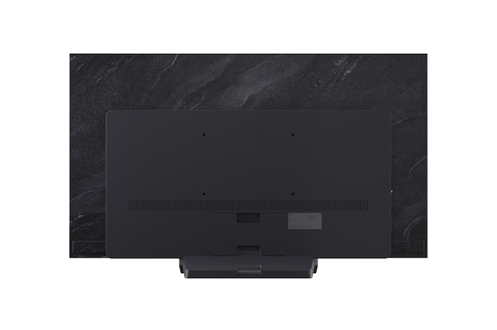 Vista trasera de la Smart TV LG OLED evo AI C5 4K.