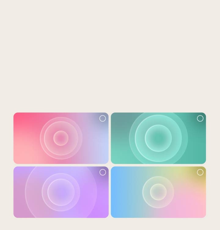La pantalla de un usuario durante el proceso de personalización de AI Sound Wizard. Se seleccionan series de íconos de clips de sonido. Se muestra un cantante de jazz y un saxofonista; las ondas de sonido representan el sonido personalizado animado en la imagen. 