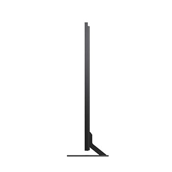 Vista lateral izquierda de la TV LG QNED evo QNED85 