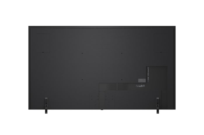 Vista posterior de la TV LG QNED evo QNED85