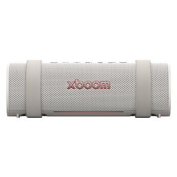 Vista frontal de LG xboom Grab by will.i.am | Parlantes Bluetooth | Sonido xboom con la máxima portabilidad