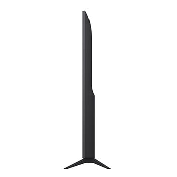 Vista lateral izquierda de la LG UHD UA75 TV.