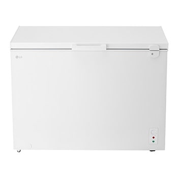 Vista frontal de Congeladora LG de 273L, Puerta con llave y Compresor Smart Inverter de eficiencia A, blanco GC30BGW