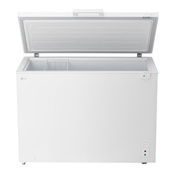 LG chest freezer open front view